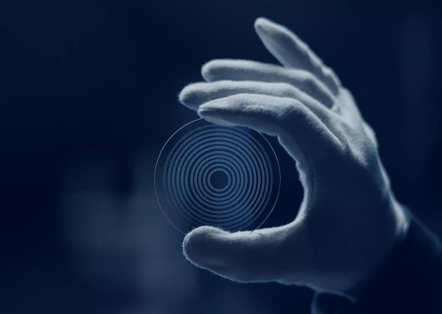 Essilor illustration of a Stellest lens and its concentric lenslet rings